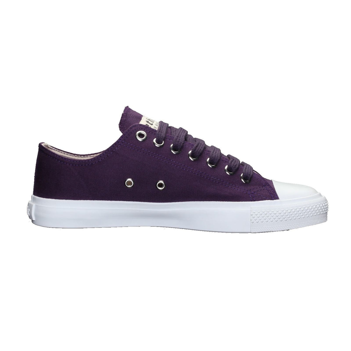 Fair Trainer White Cap Lo Cut Grape Velvet | Just White