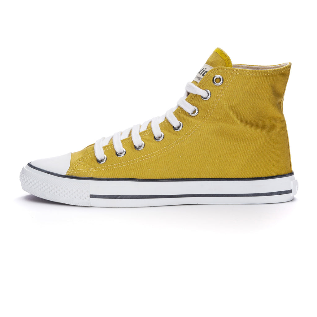Fair Trainer White Cap Hi Cut Mustard Yellow P | Just White