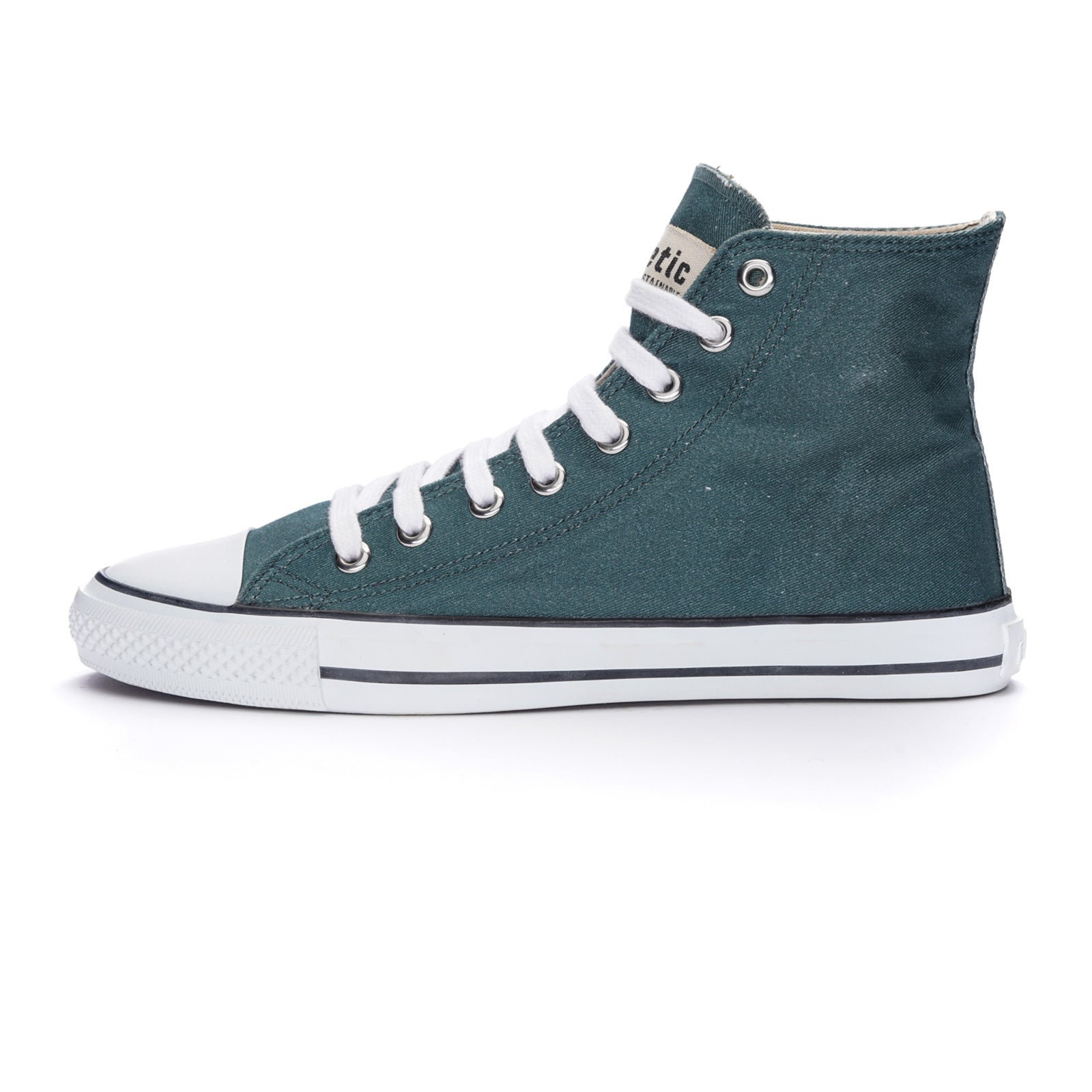 Fair Trainer White Cap Hi Cut Fir Tree Green P | Just White