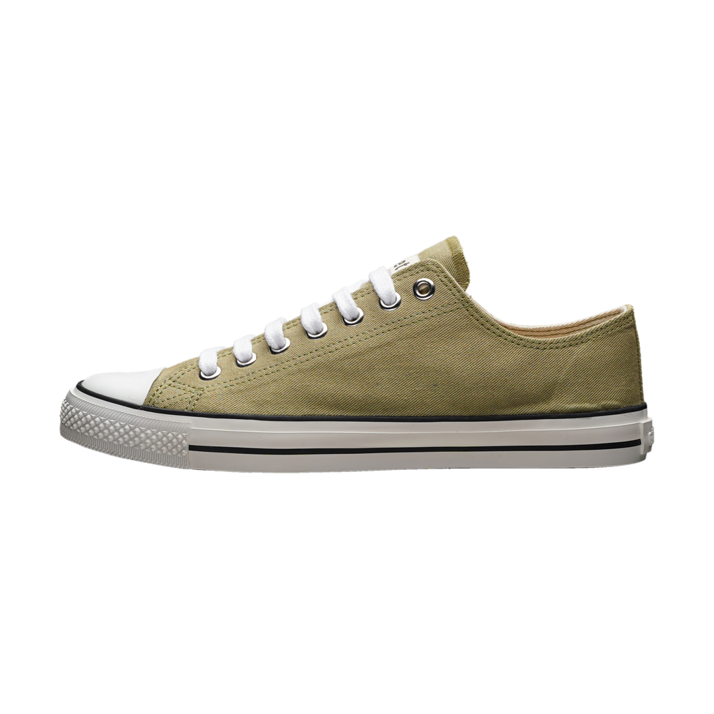 Fair Trainer White Cap Lo Cut Watersign Green | Just White