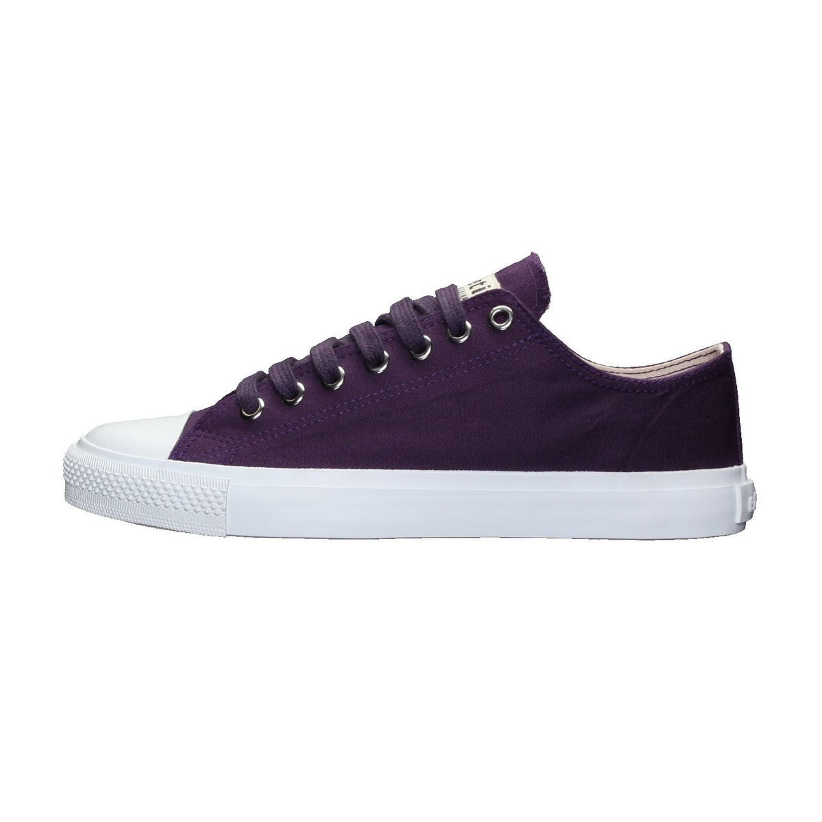 Fair Trainer White Cap Lo Cut Grape Velvet | Just White