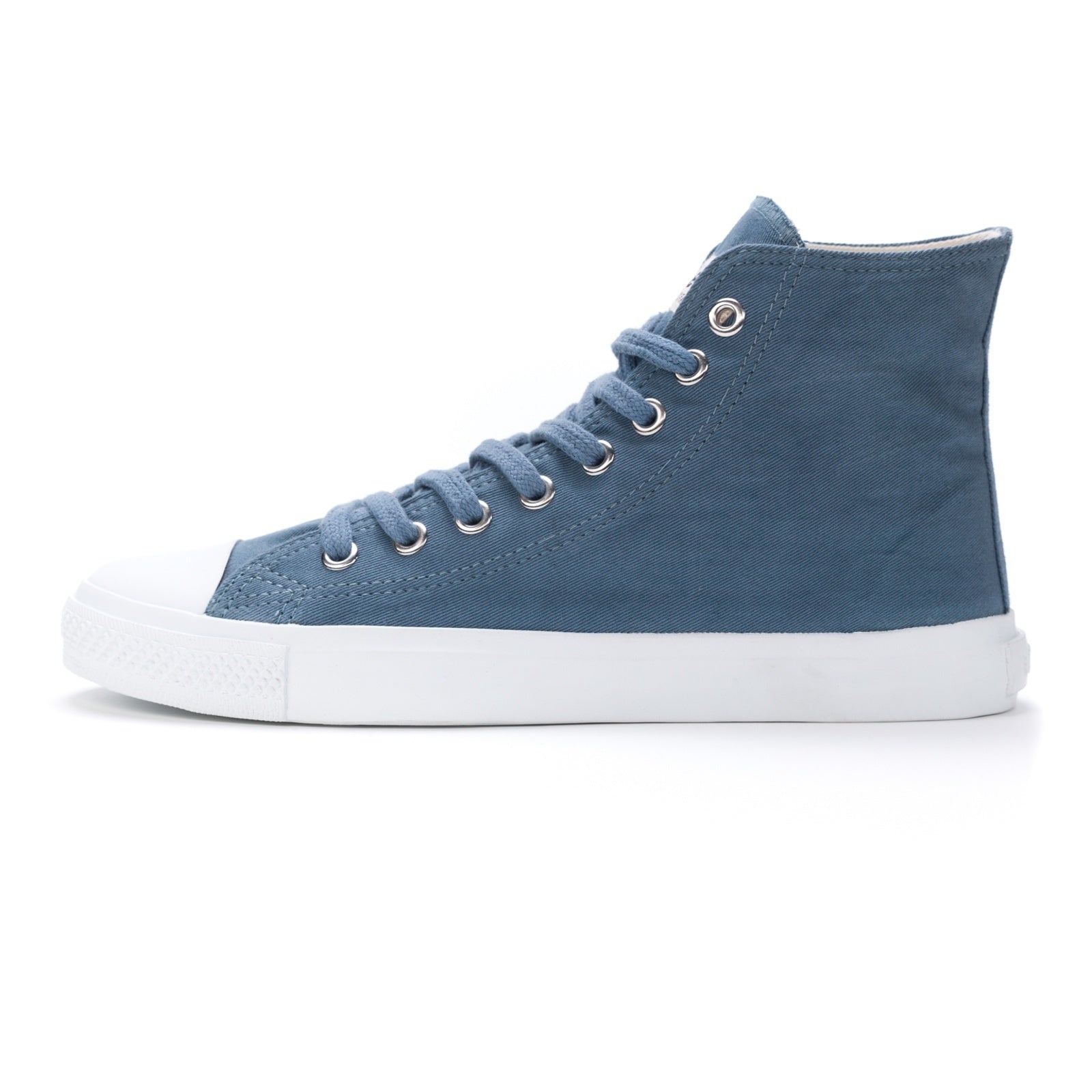 Fair Trainer White Cap Hi Cut Workers Blue | Just White