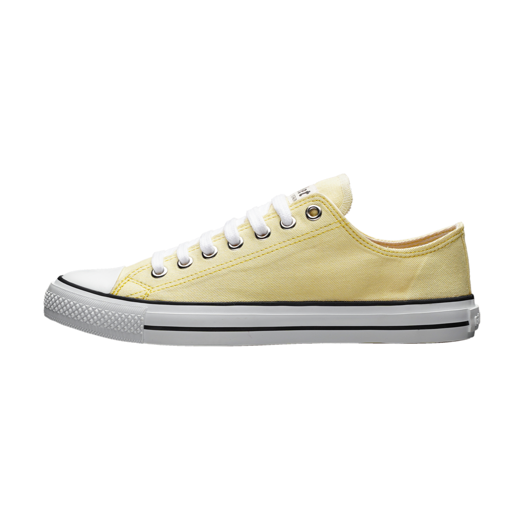 Fair Trainer White Cap Lo Cut Watersign Yellow | Just White