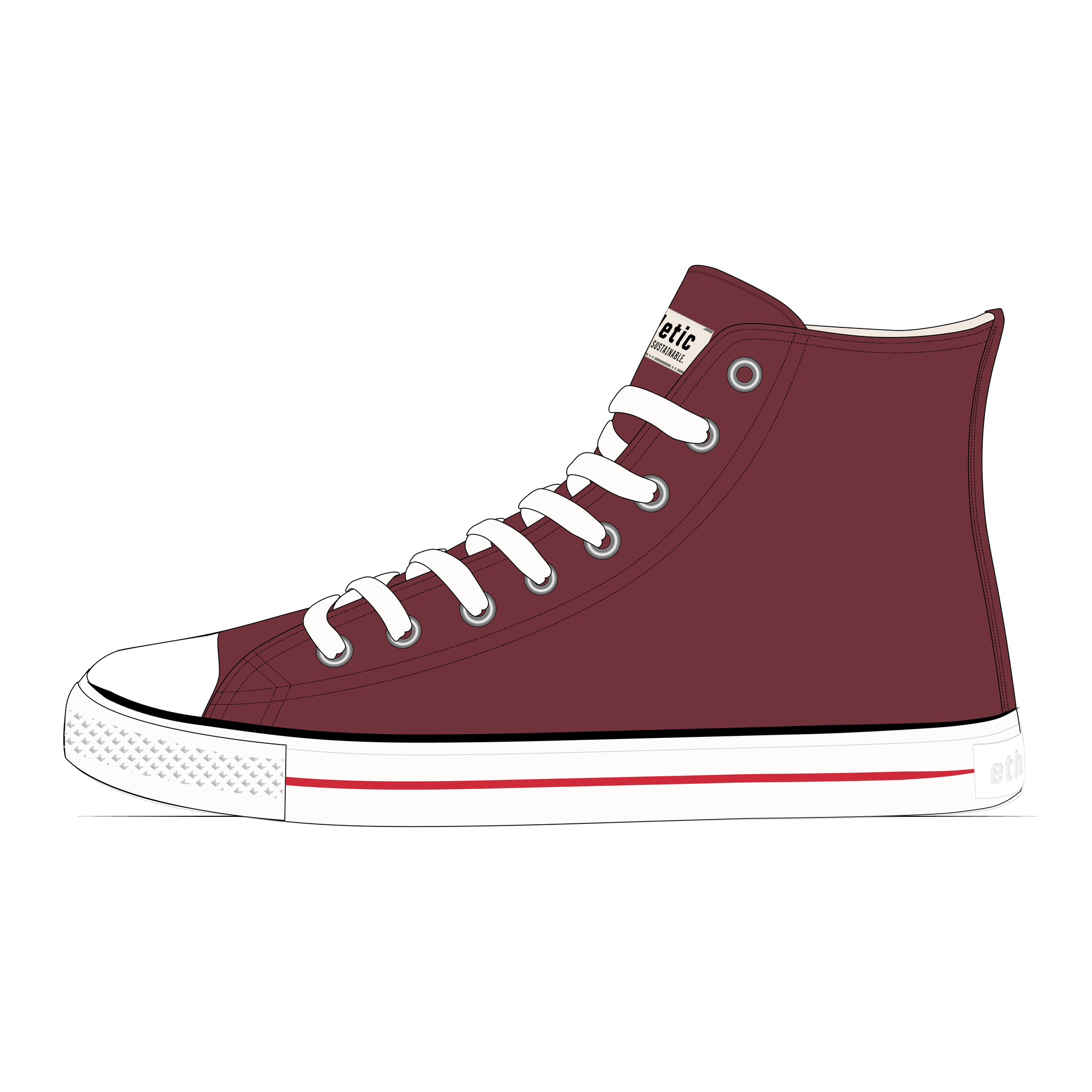Fair Trainer White Cap Hi Cut True Blood P | Just White