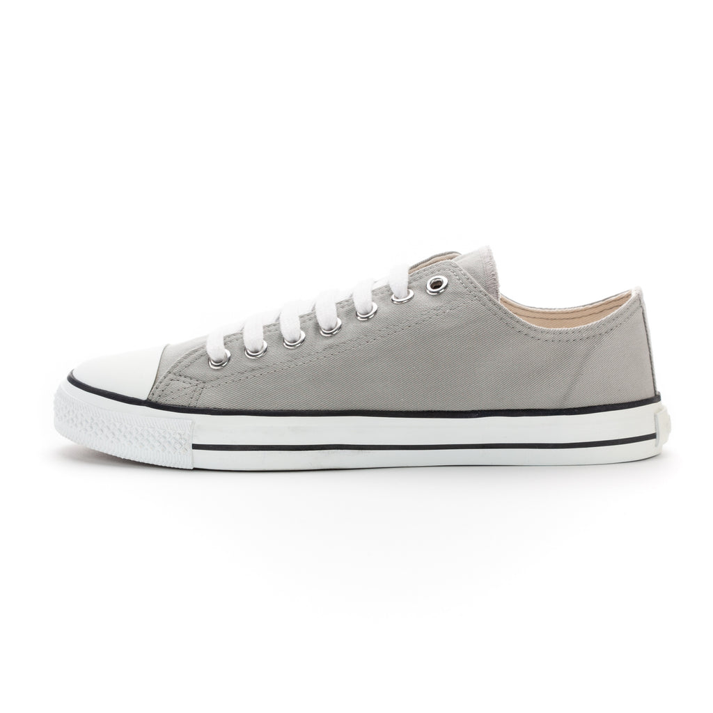 Fair Trainer White Cap Lo Cut Urban Grey | Just White