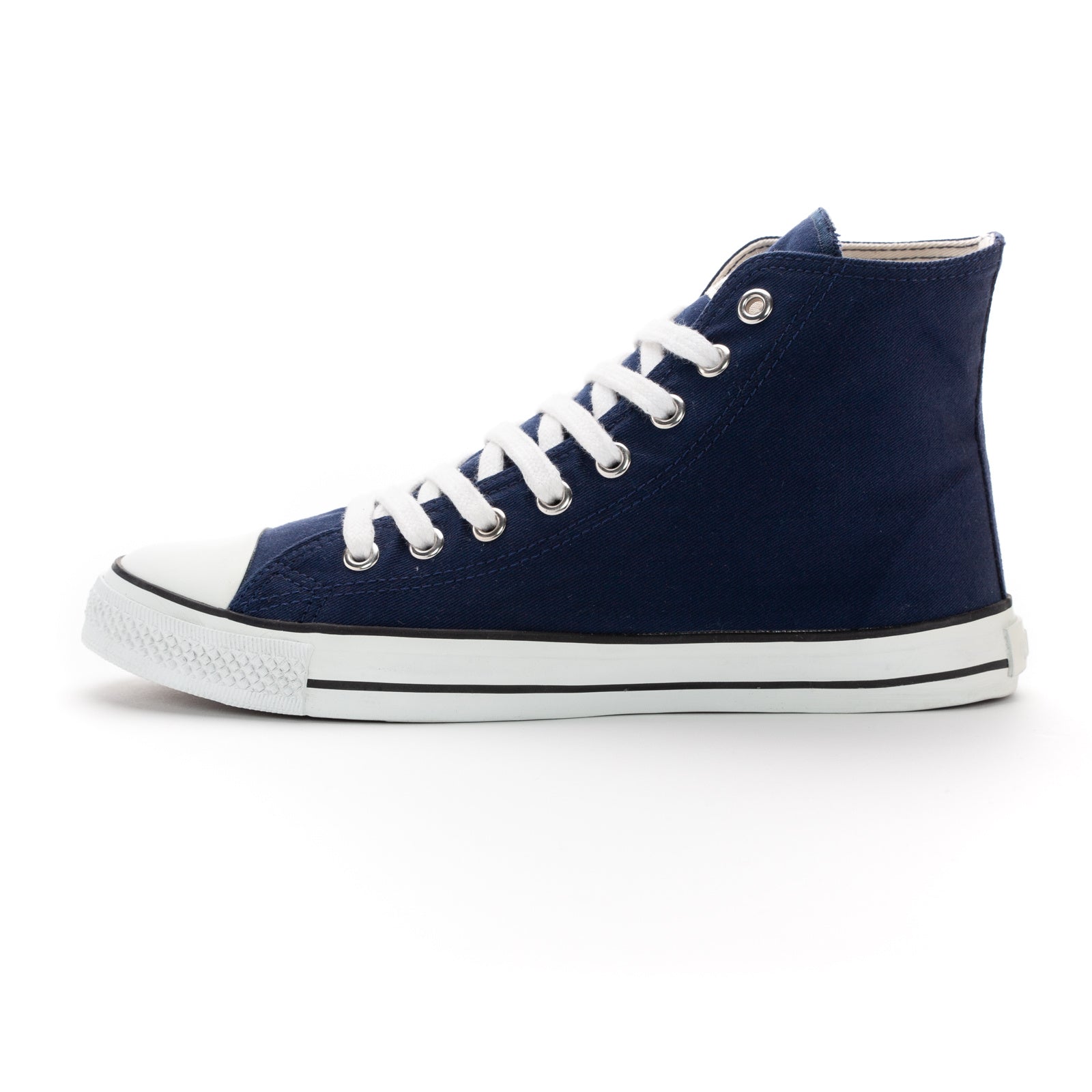 Fair Trainer White Cap Hi Cut Ocean Blue | Just White