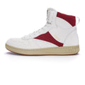 Carl Hi Cut Chalk White | Accent Rio Red