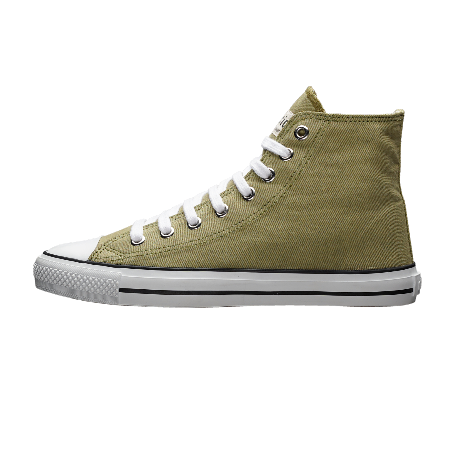 Fair Trainer White Cap Hi Cut Watersign Green | Just White