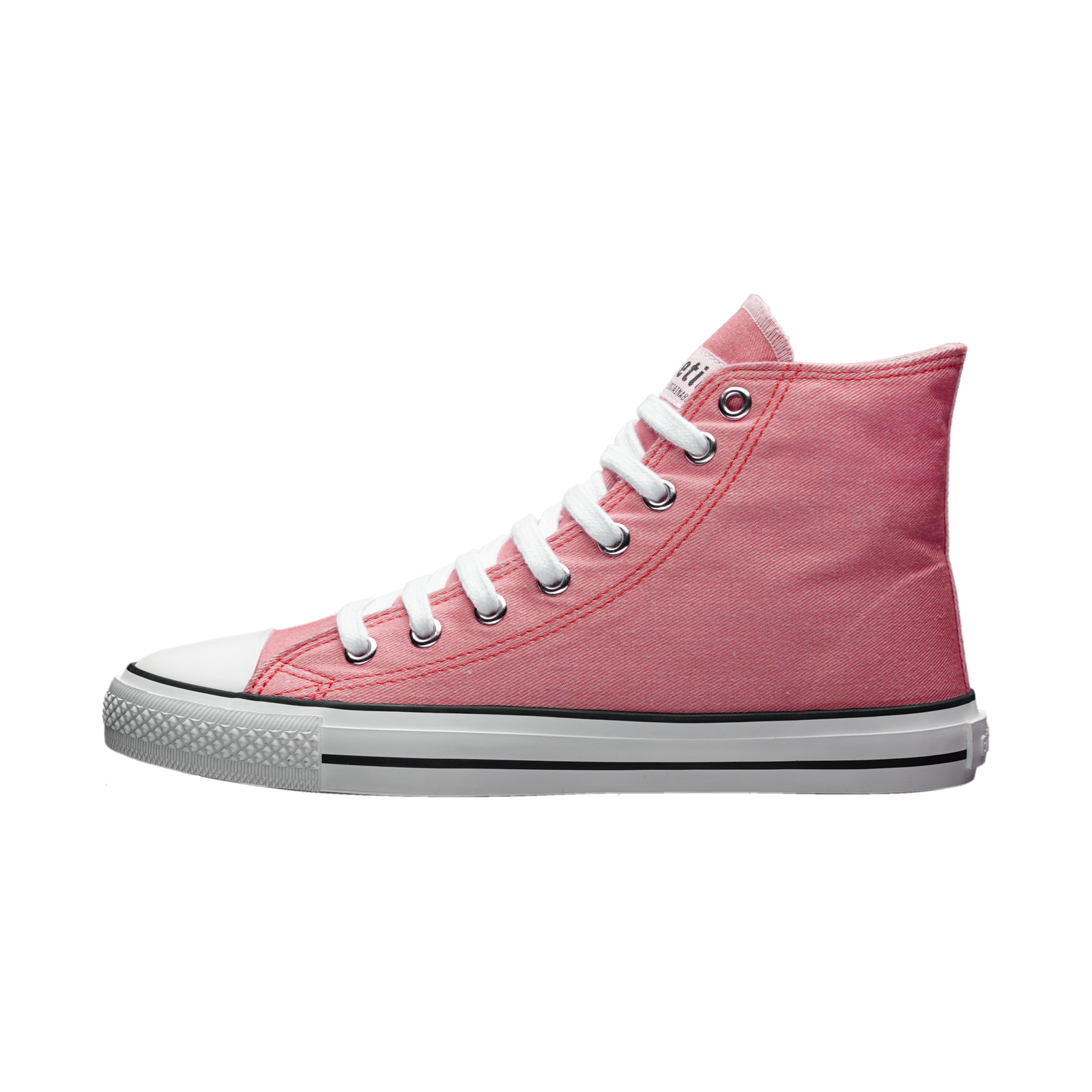 Fair Trainer White Cap Hi Cut Strawberry Pink P | Just White