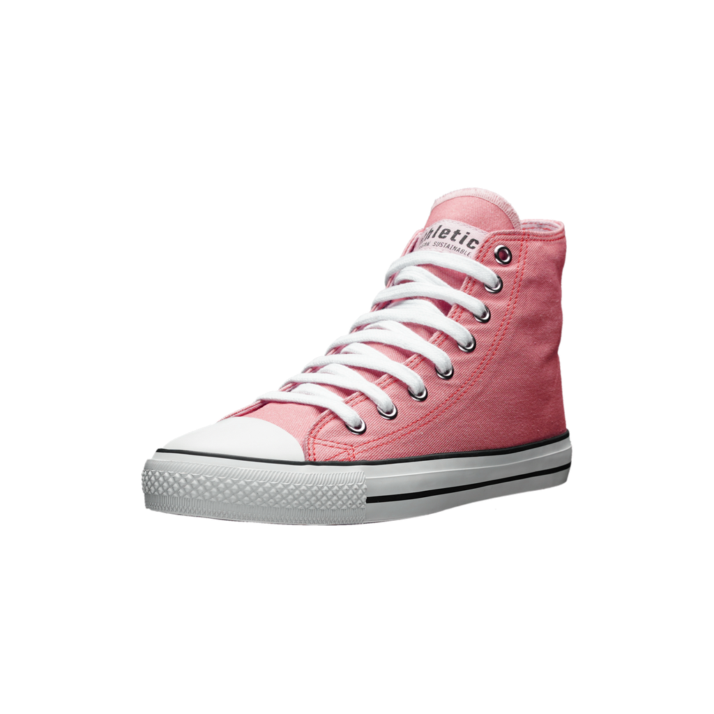 Fair Trainer White Cap Hi Cut Strawberry Pink P | Just White