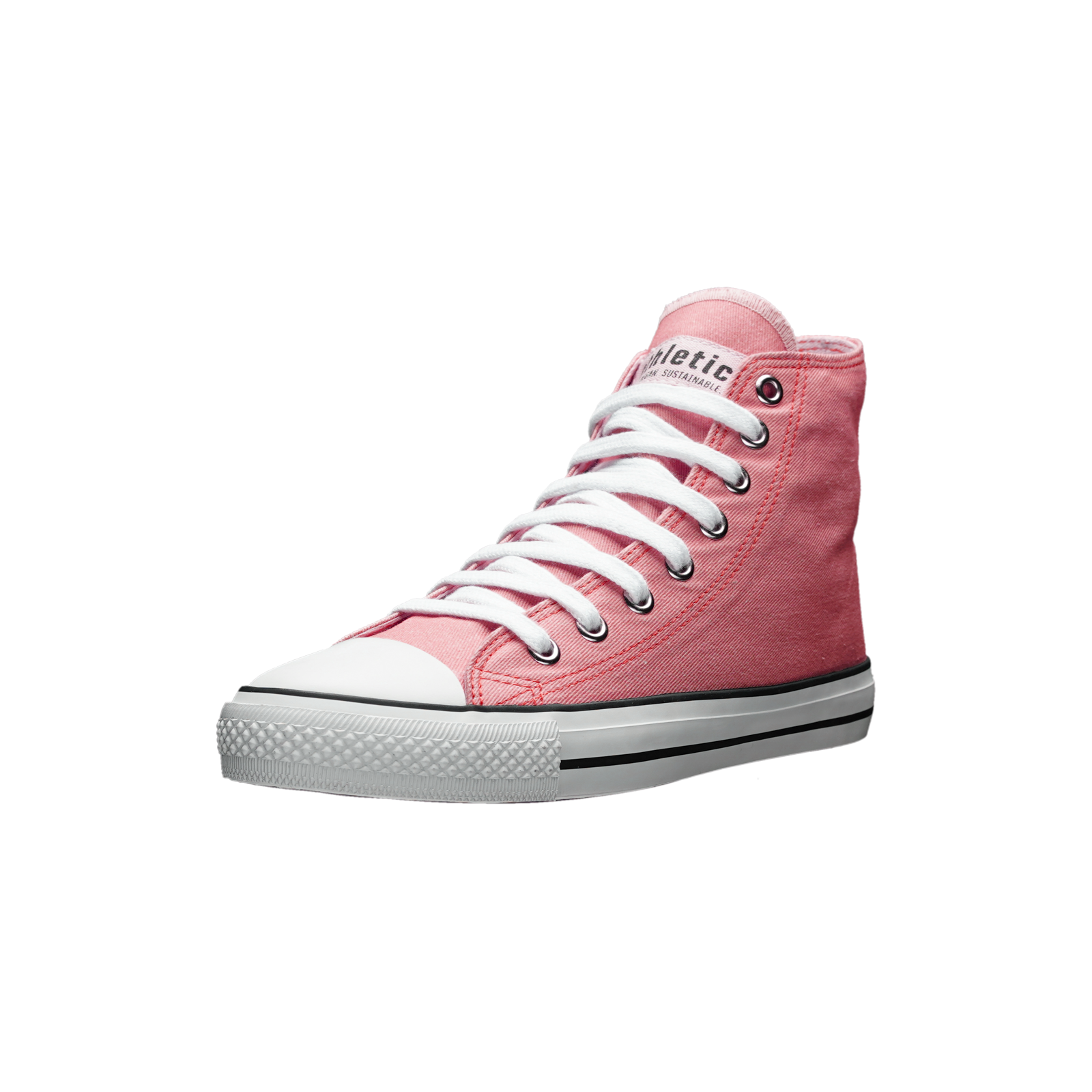 Fair Trainer White Cap Hi Cut Strawberry Pink P | Just White