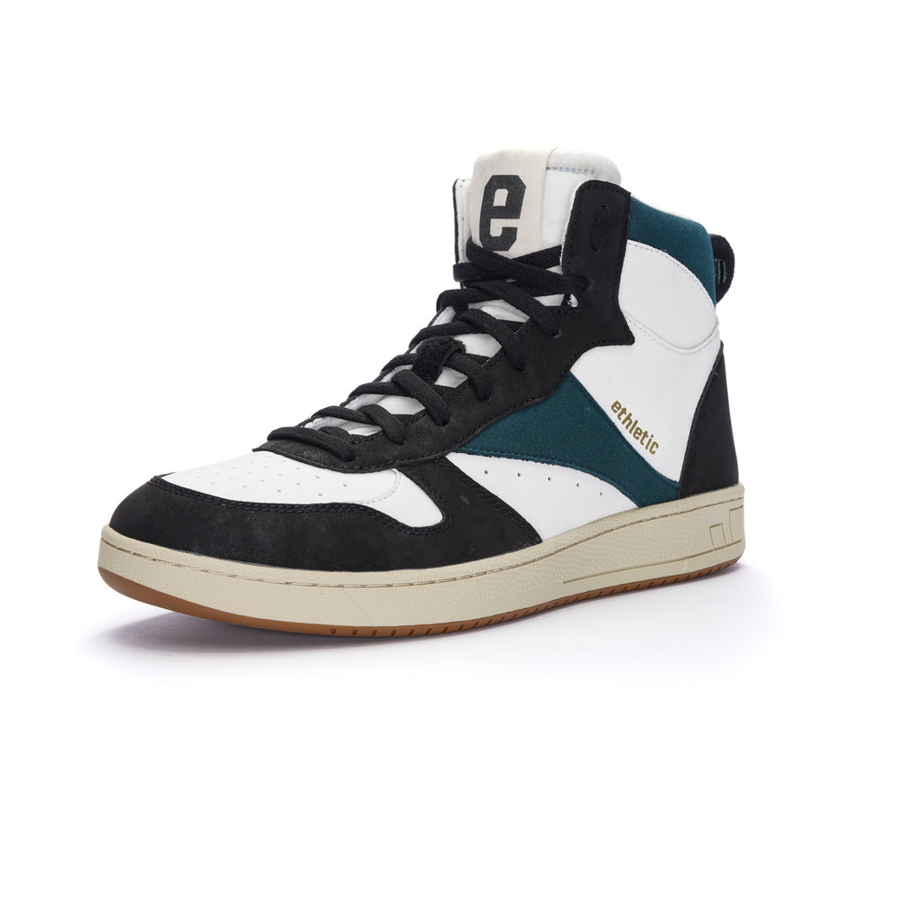 Carl Hi  Cut Chalk White | Fir Tree Green