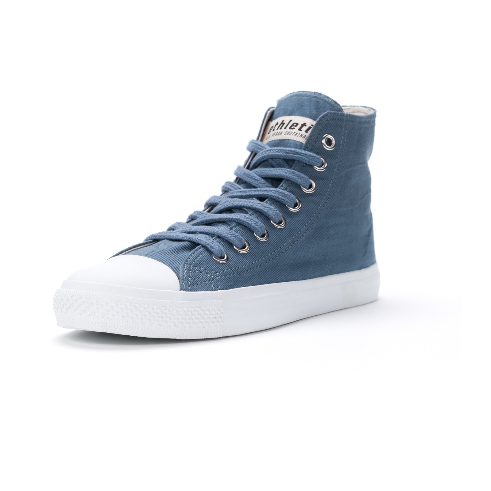 Fair Trainer White Cap Hi Cut Workers Blue | Just White