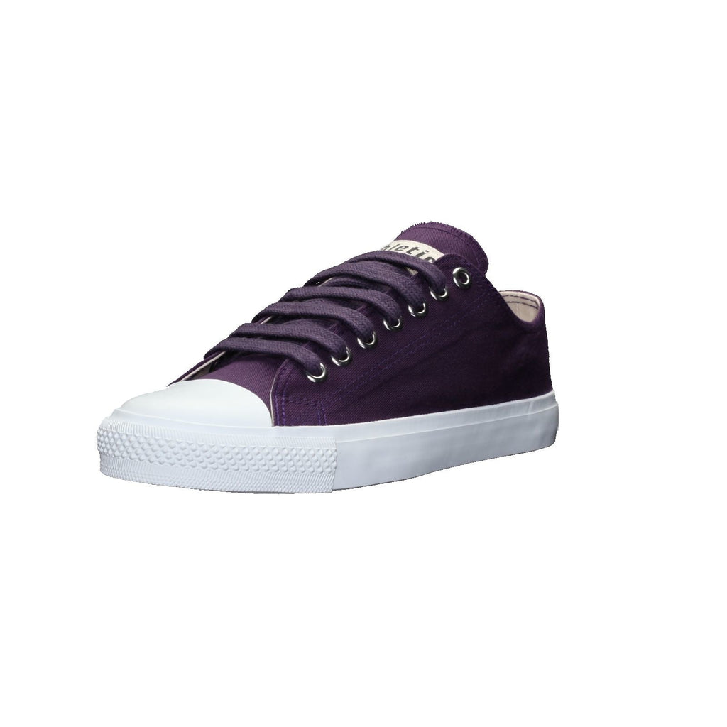Fair Trainer White Cap Lo Cut Grape Velvet | Just White