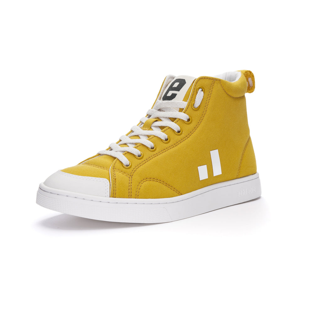 Fair Trainer Active Hi Cut Mustard Yellow | Just White