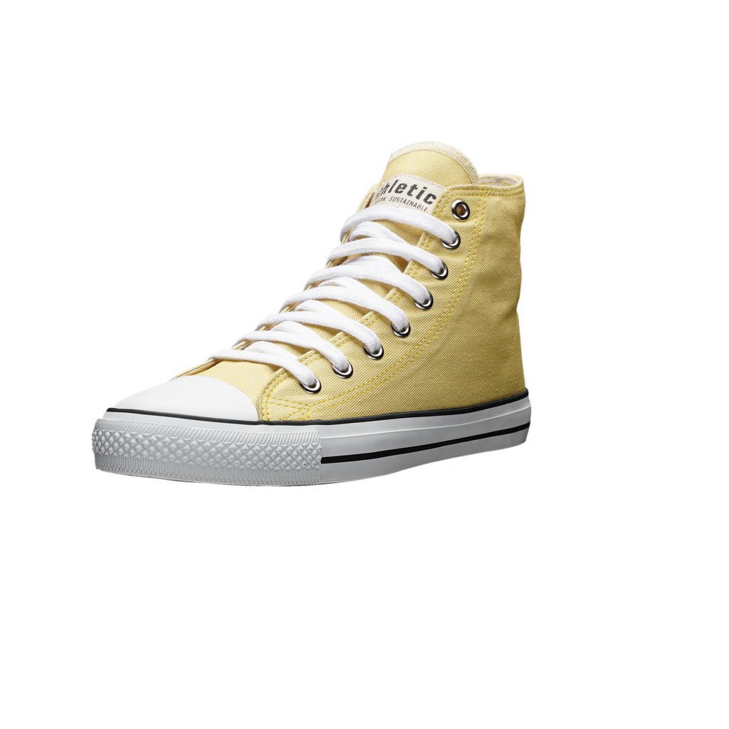 Fair Trainer White Cap Hi Cut Watersign Yellow | Just White