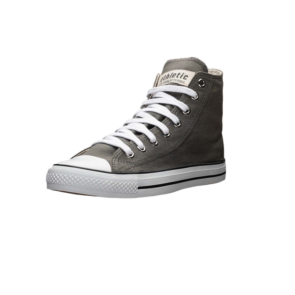 Fair Trainer White Cap Hi Cut Donkey Grey | Just White
