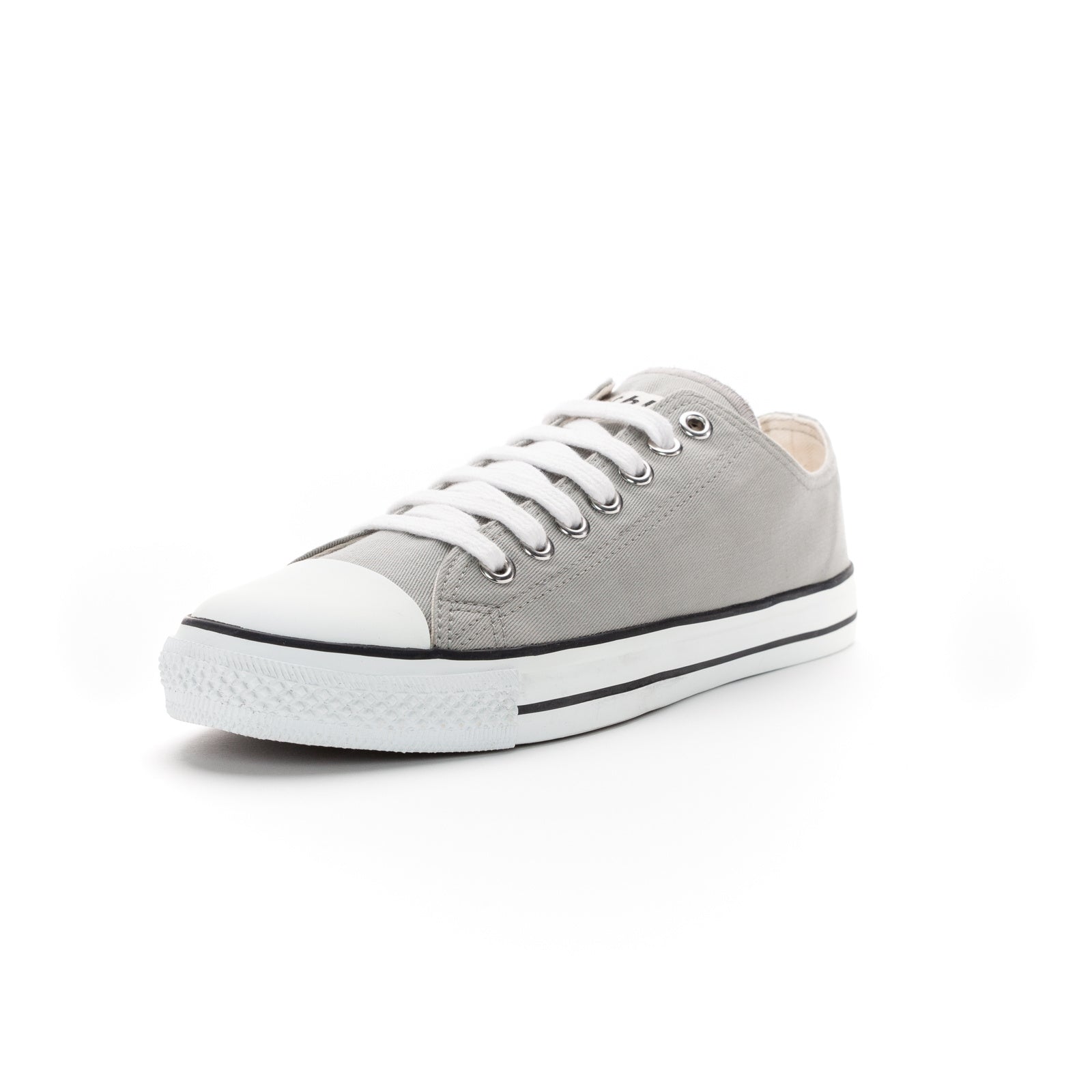 Fair Trainer White Cap Lo Cut Urban Grey | Just White