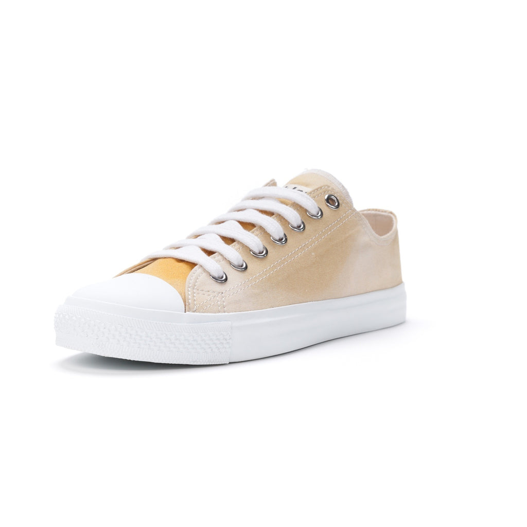 Fair Trainer White Cap Lo Cut Golden Shine | Just White