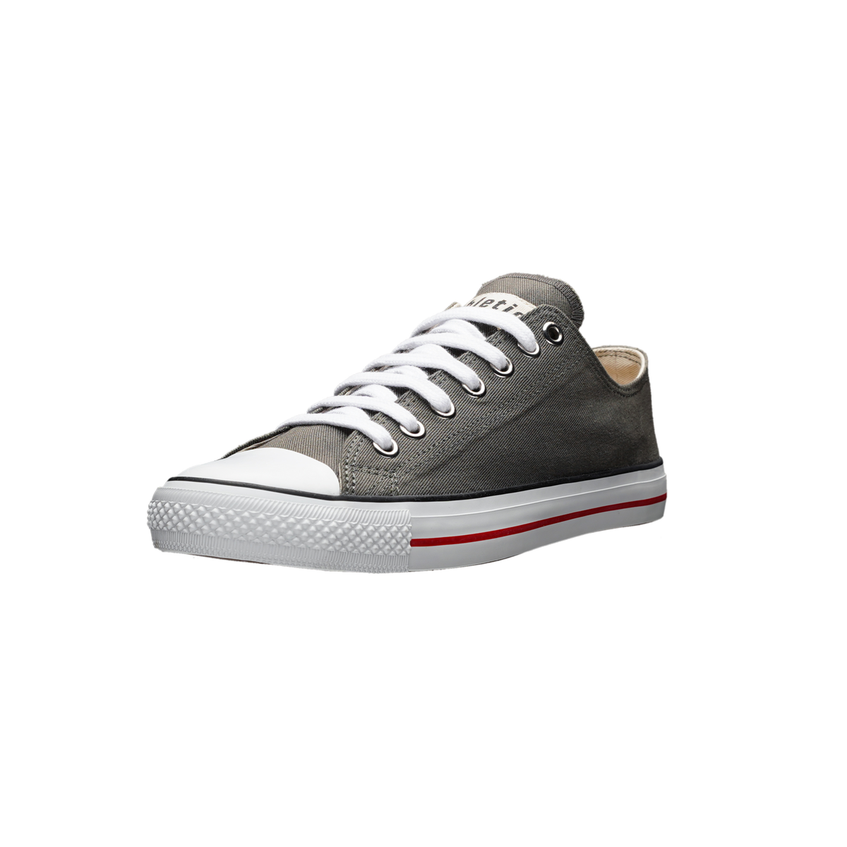 Fair Trainer White Cap Lo Cut Donkey Grey | Just White