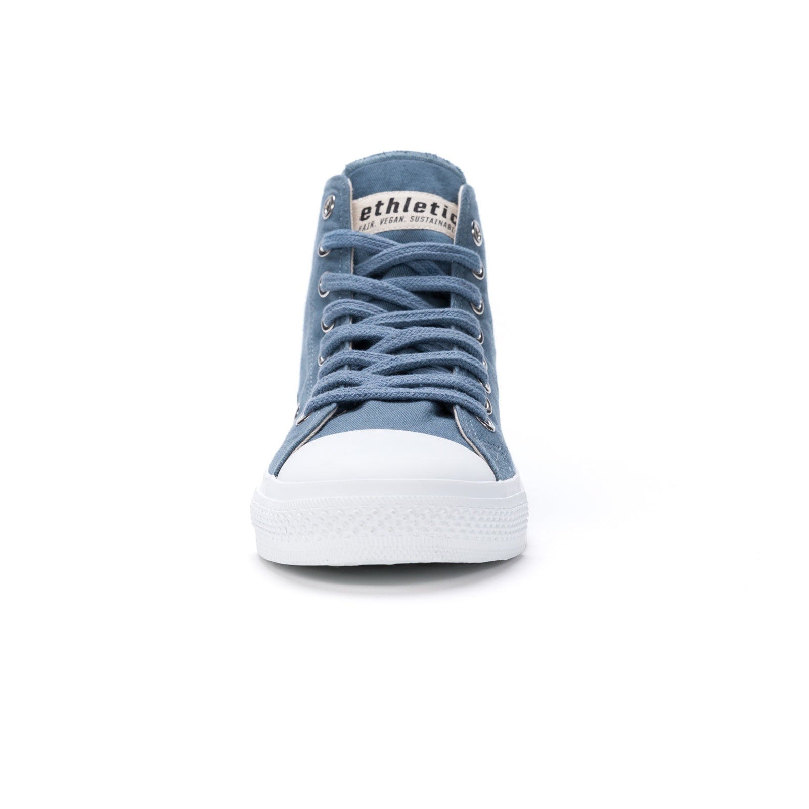 Fair Trainer White Cap Hi Cut Workers Blue | Just White
