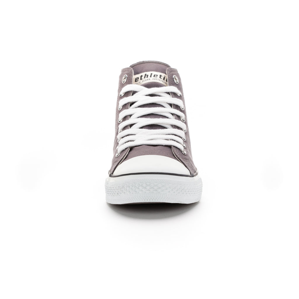 Fair Trainer White Cap Hi Cut Pewter Grey | Just White