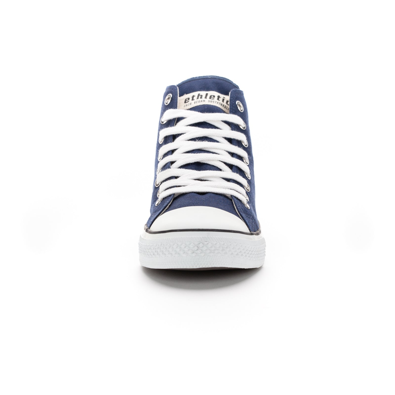 Fair Trainer White Cap Hi Cut Ocean Blue | Just White