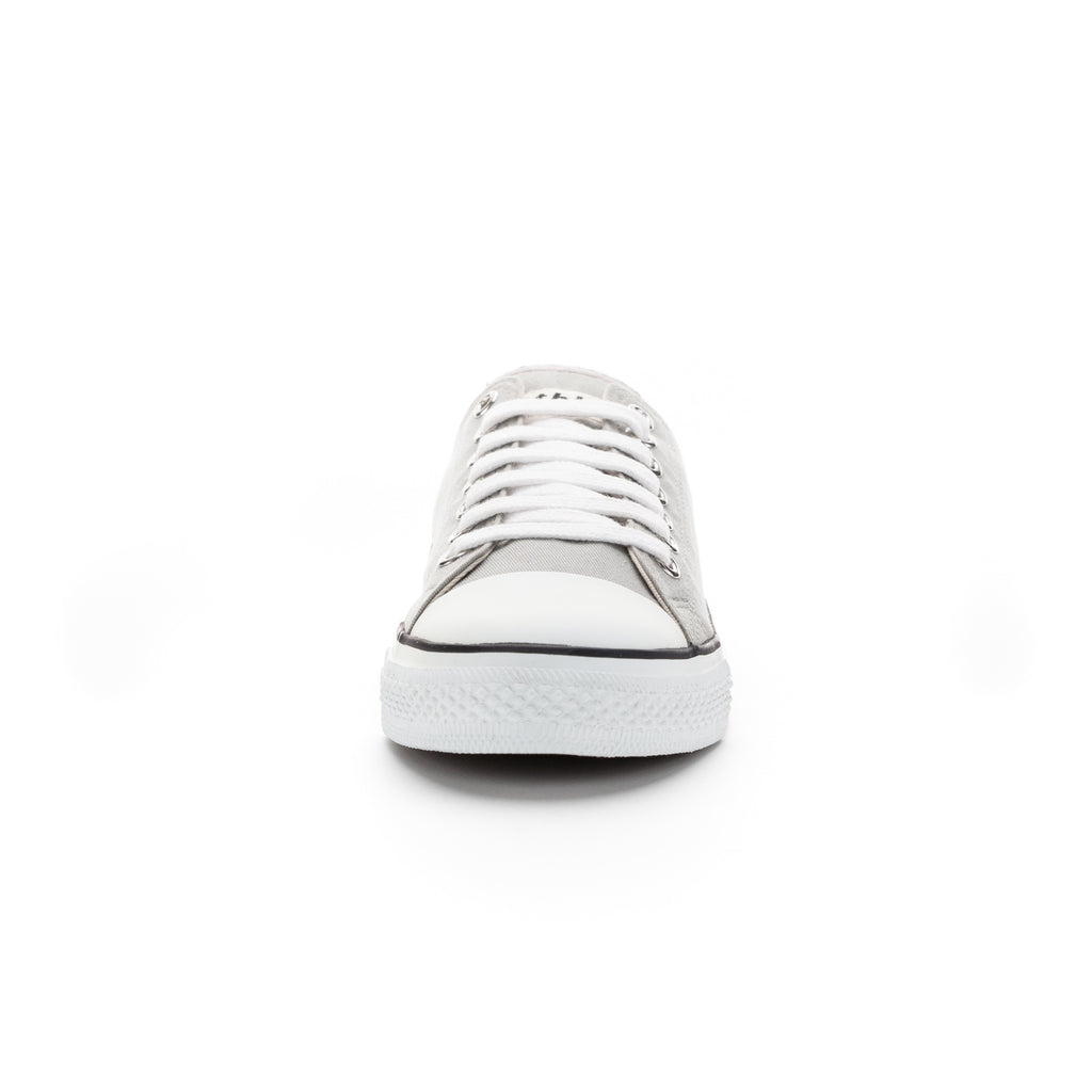 Fair Trainer White Cap Lo Cut Urban Grey | Just White