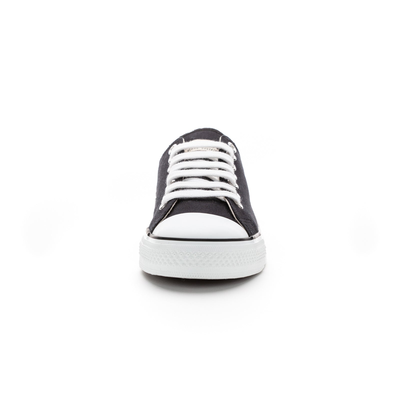 Fair Trainer White Cap Lo Cut Jet Black | Just White
