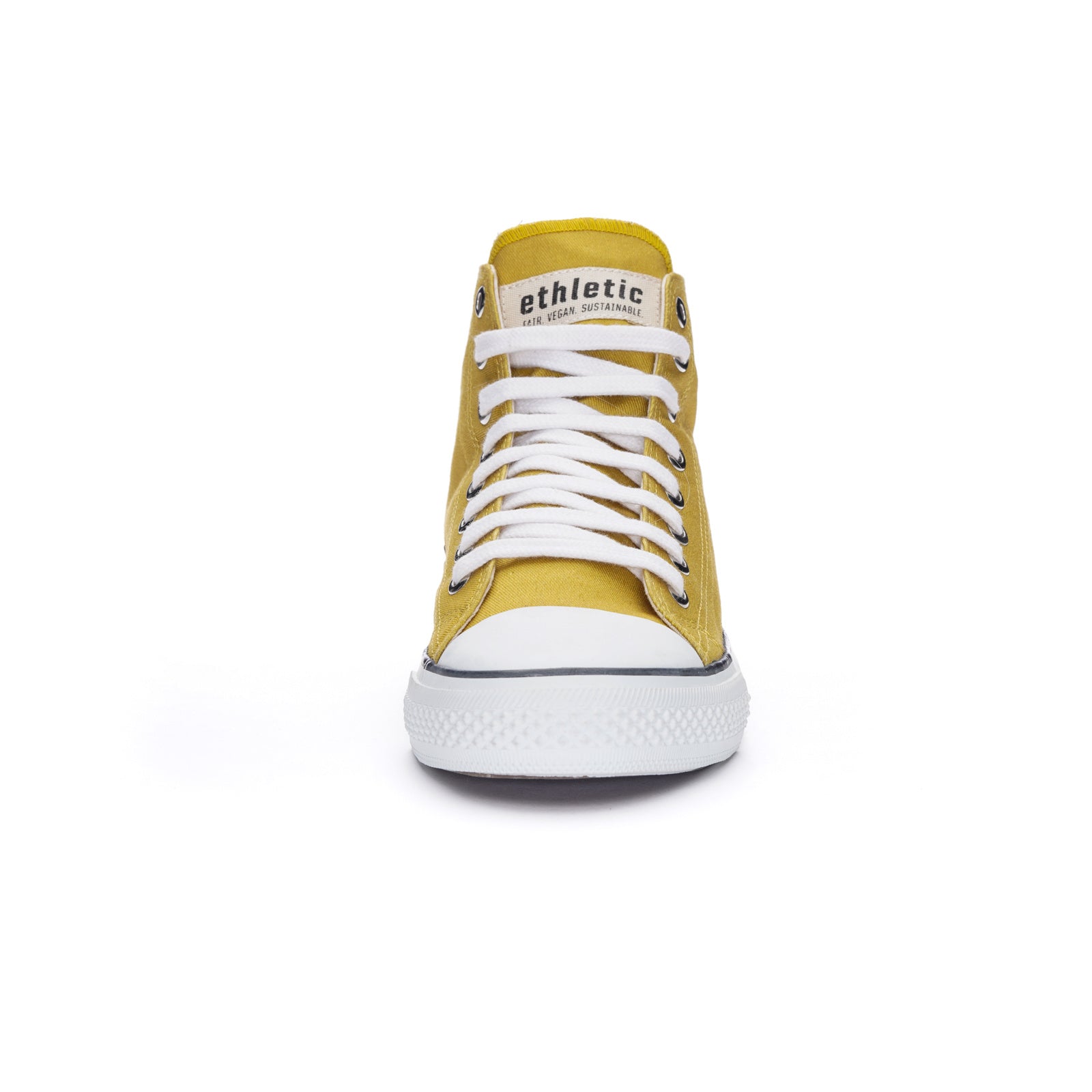 Fair Trainer White Cap Hi Cut Mustard Yellow P | Just White