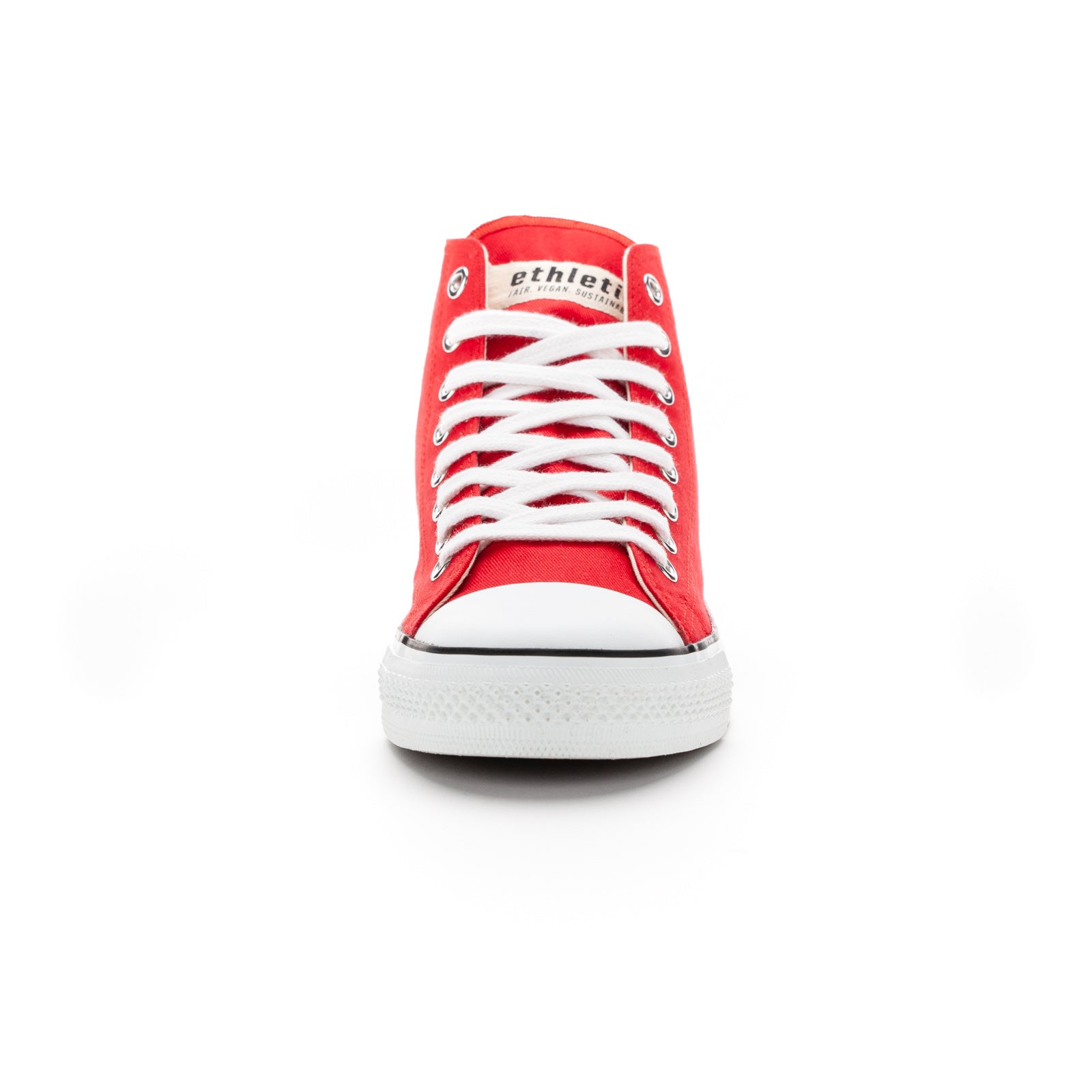 Fair Trainer White Cap Hi Cut Cranberry Red | Just White