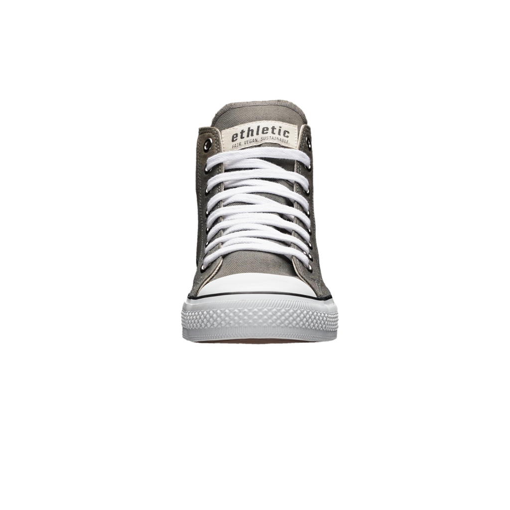 Fair Trainer White Cap Hi Cut Donkey Grey | Just White