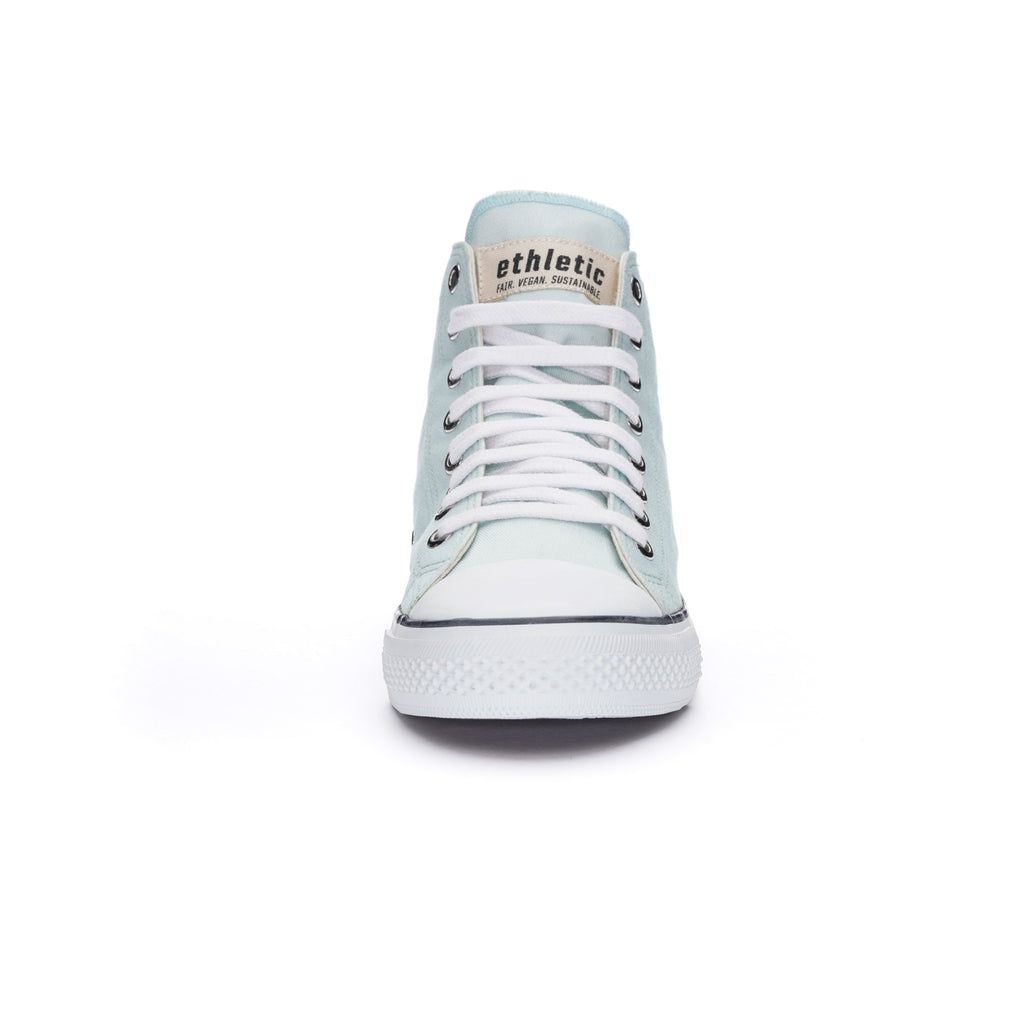 Fair Trainer White Cap Hi Cut Light Aqua Green P | Just White