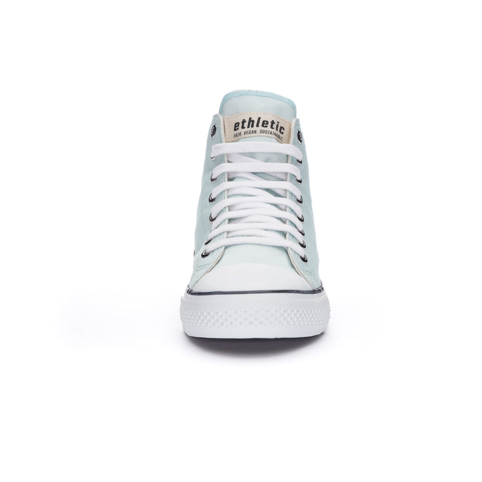 Fair Trainer White Cap Hi Cut Light Aqua Green P | Just White