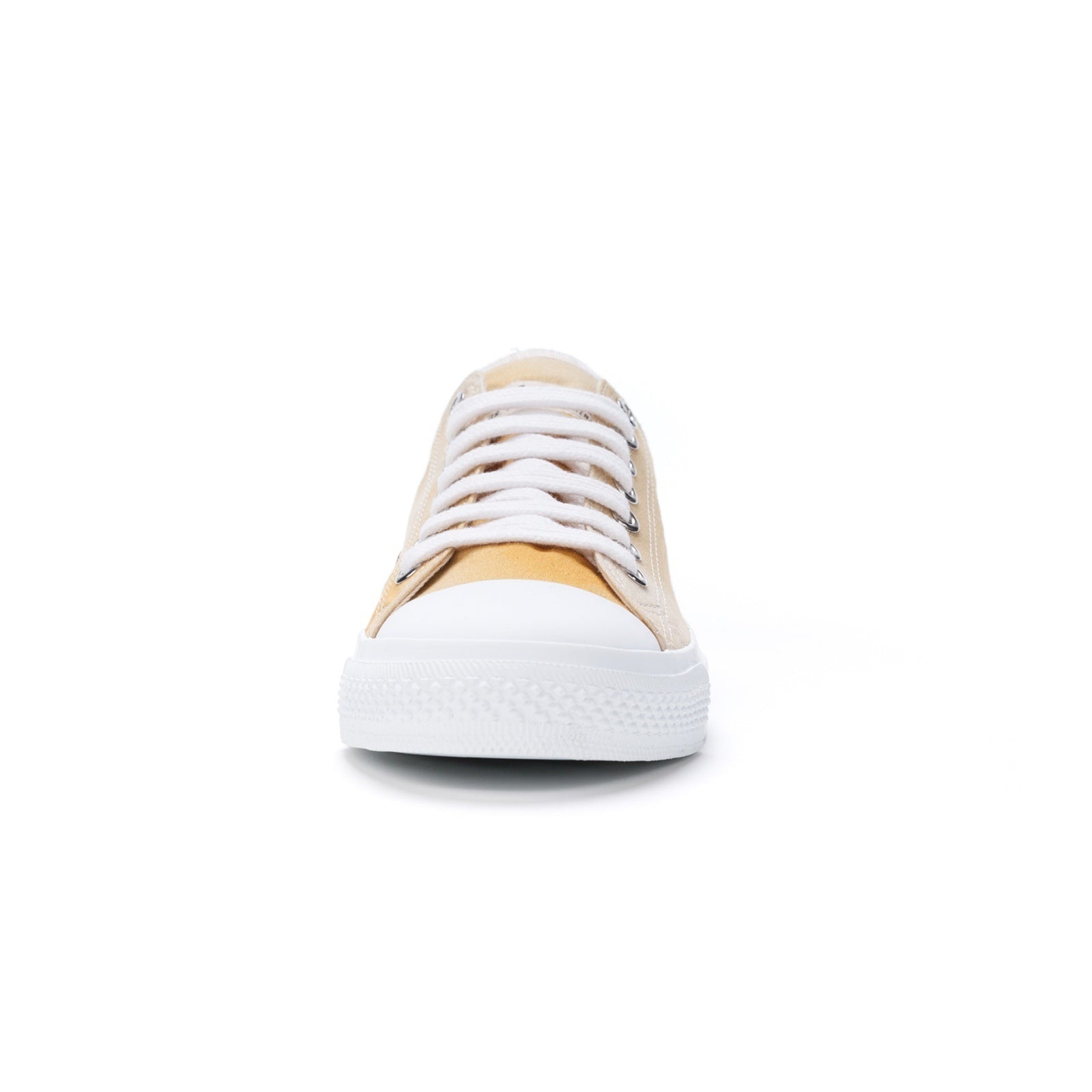 Fair Trainer White Cap Lo Cut Golden Shine | Just White