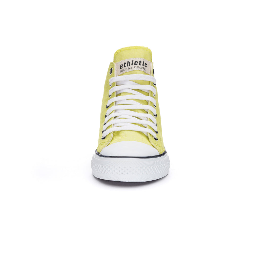 Fair Trainer White Cap Hi Cut Lime Yellow P | Just White